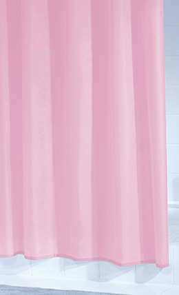 Штора для ванных комнат 120x200 см Uni розовая